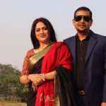 স্বামী সাখাওয়াত আলী নোবেলের সঙ্গে অভিনয়শিল্পী রাইমা ইসলাম শিমু